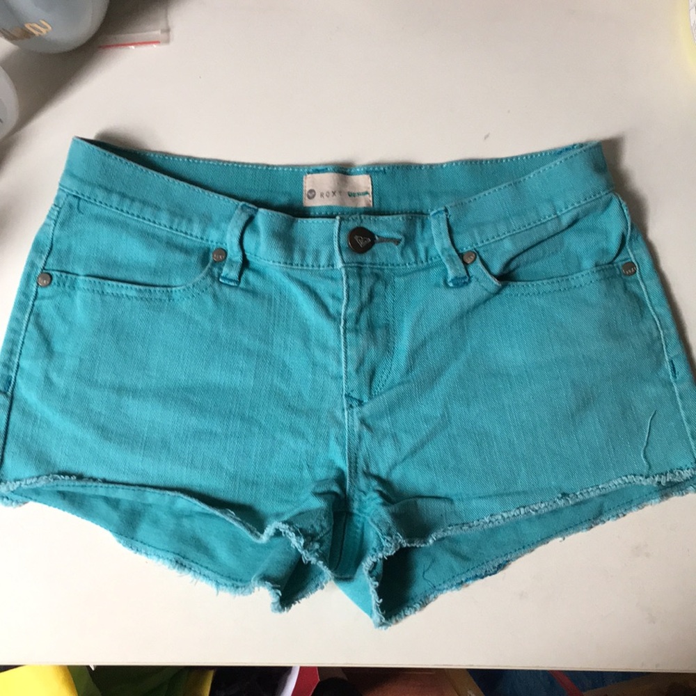 Roxy Denim Turquoise/ Bluegreen Shorts
